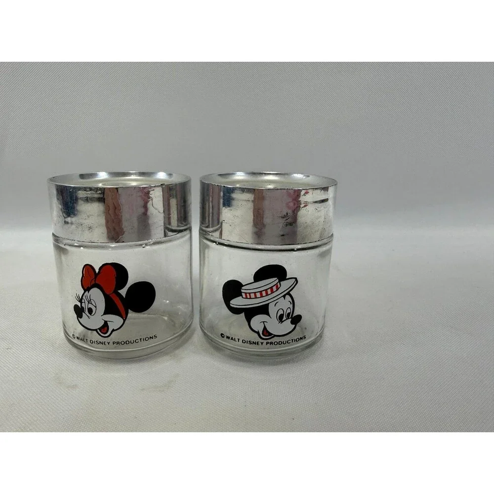Vintage Disney Mickey Mouse/Minnie Mouse Salt & Pepper Shakers Set of 2